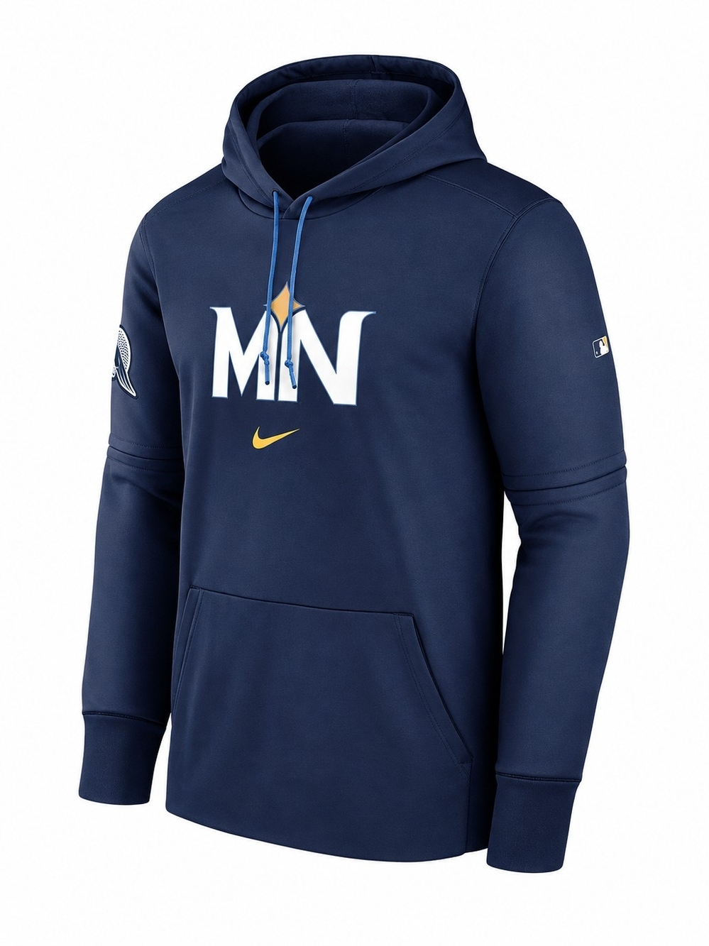 Men's Minnesota Twins Nike City Connect Fleece Pullover Hooded Sweatshirt Navy